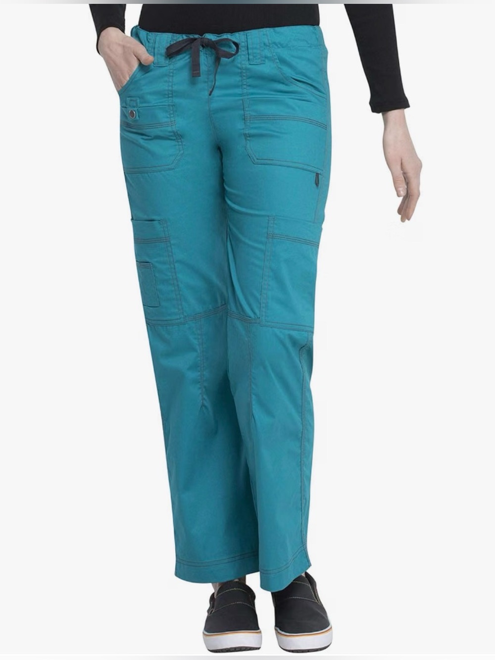 Dickies Bright Teal Work Pants Scrubs Gen Flex
Drawstring Cargo Women’s Size M